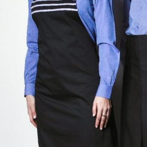 Bib apron with 3 stripes - pick from 10 stripe colours with or without pocket&nbsp;