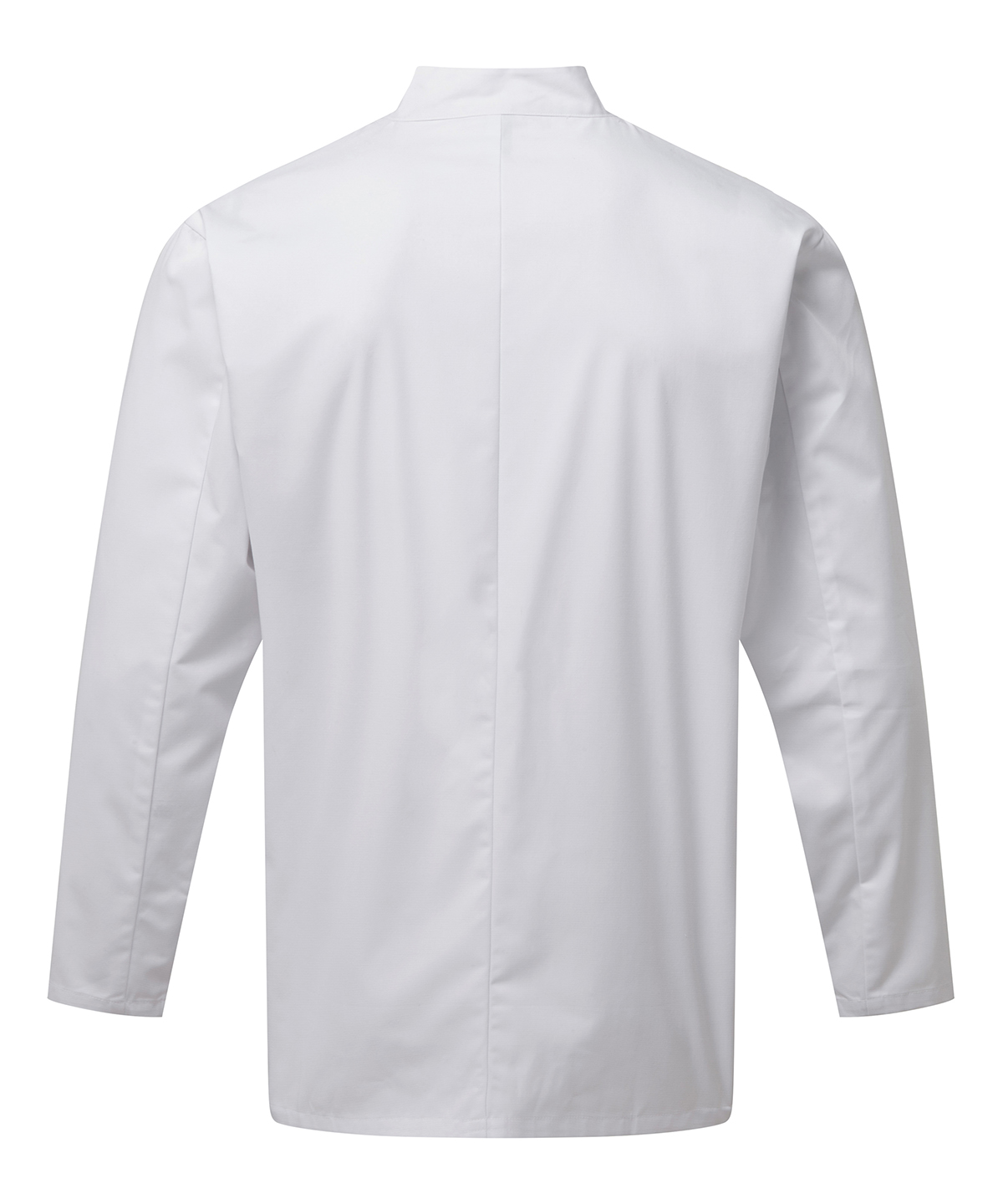 thumbnail image 2 of Exner Men's White Chef Jacket – Long Sleeve With Piping – Cotton – Workwear 2 of 4