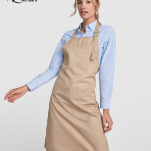 Bib Apron Recycled Polyester with pocket