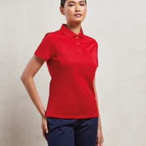 Polyester Ladies fit Coolchecker Polo