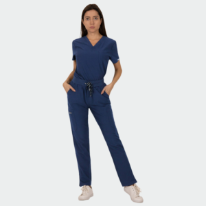 Hisu Belle stretchy Scrub Set Navy